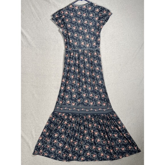Max Studio Maxi Dress Size S Floral Empire Waist Cottage Ditsy Romantic Feminine - Picture 14 of 16